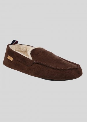 Ben Sherman Casa Cartegena Moccasin Slipper Bruin | TUIO-94102