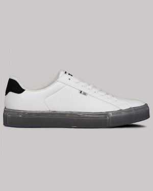 Ben Sherman Crowley Sneakers Wit Zwart | NBKO-43812