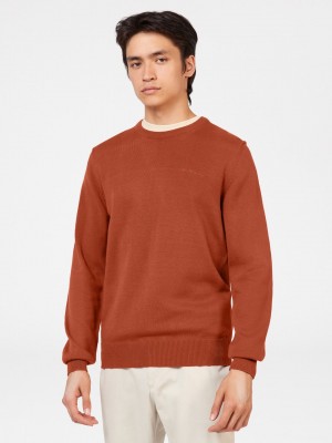 Ben Sherman Signature Crewneck Gebreide Kleding Oranje | ODGV-49687