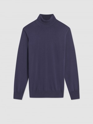 Ben Sherman Signature Roll Neck Gebreide Kleding Paars | VTRA-68739