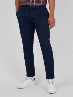 Ben Sherman Signature Skinny Stretch Chino Broek Donkerblauw | OPER-19582