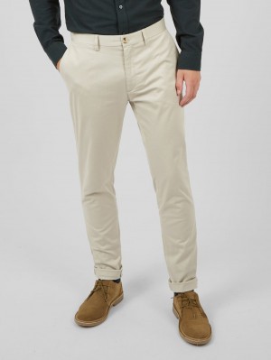 Ben Sherman Signature Skinny Stretch Chino Broek Wit | FEDW-19753