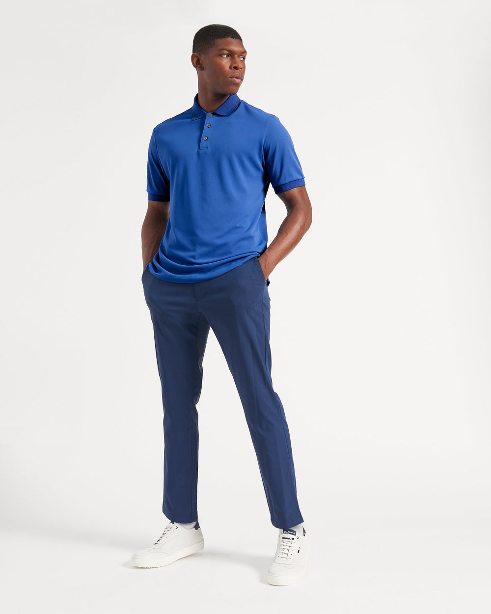 Ben Sherman 360 Motion Stretch Poloshirt Blauw Koningsblauw | GUTK-59327