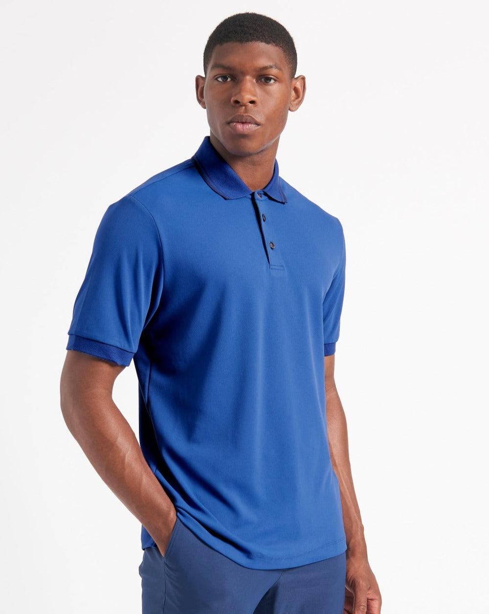 Ben Sherman 360 Motion Stretch Poloshirt Blauw Koningsblauw | GUTK-59327