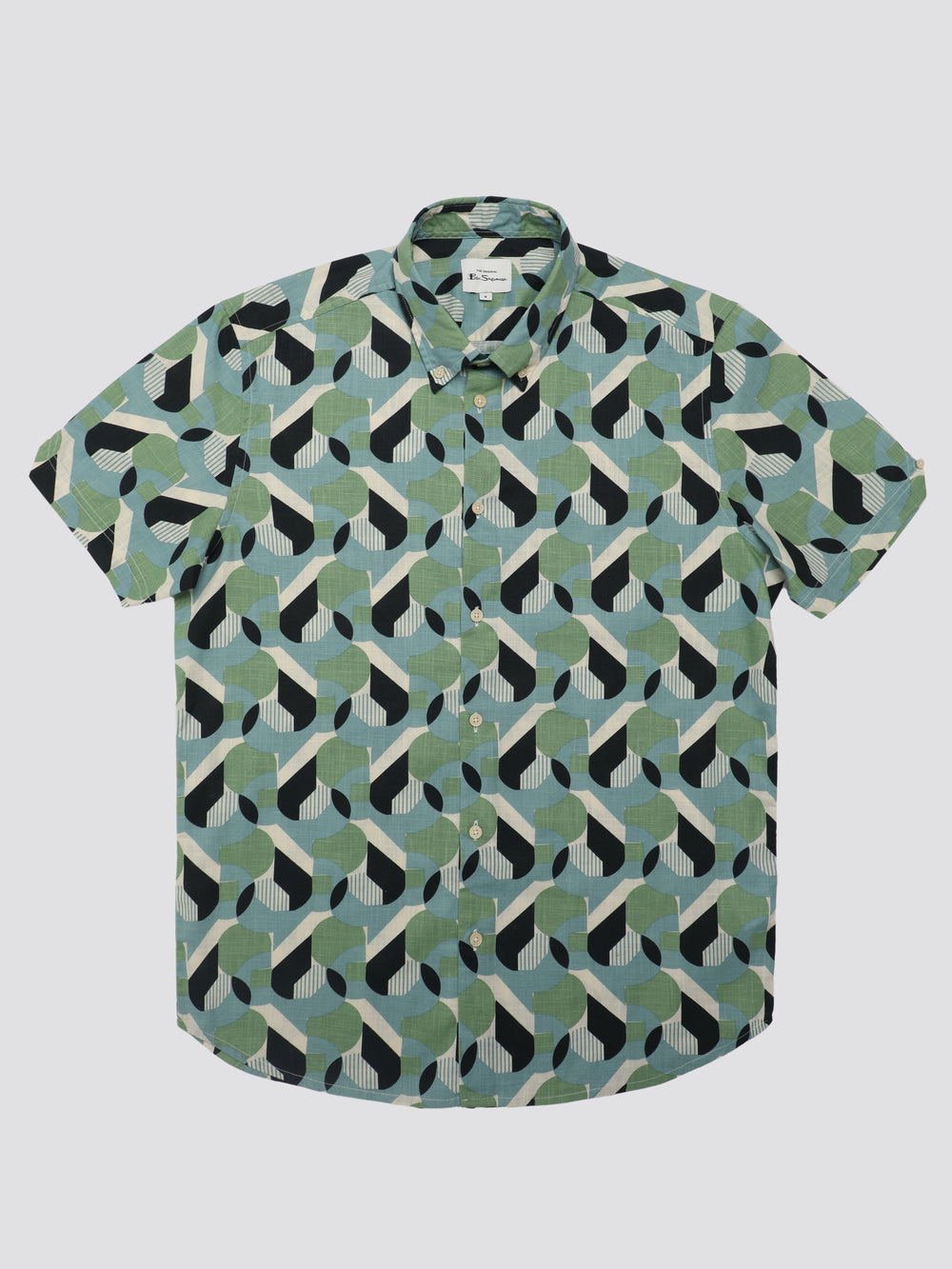 Ben Sherman Art Deco Overhemd Groen | DGWF-43027