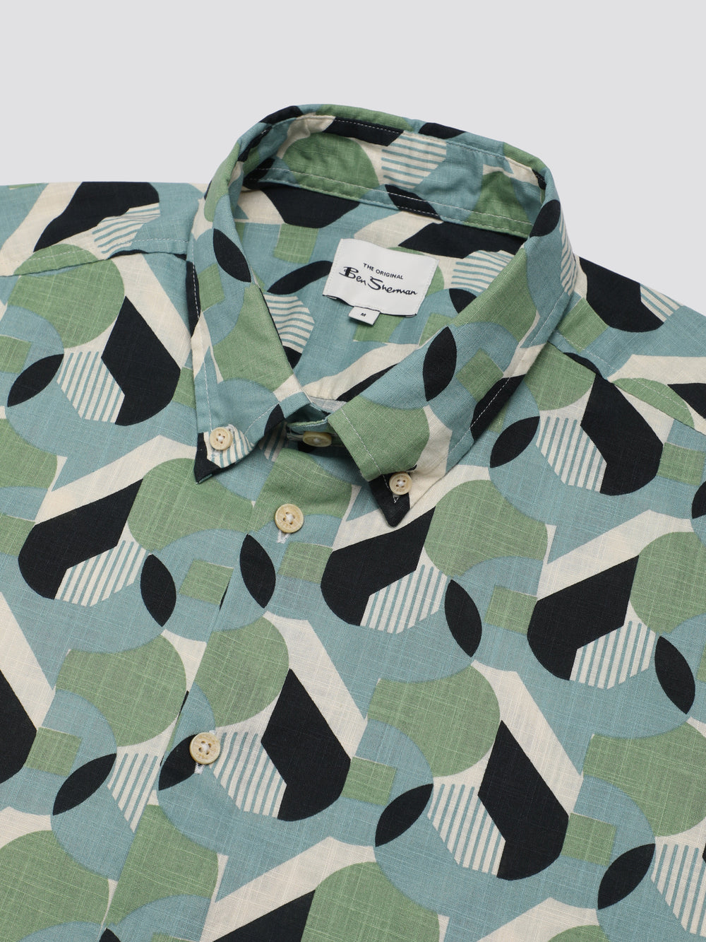 Ben Sherman Art Deco Overhemd Groen | DGWF-43027