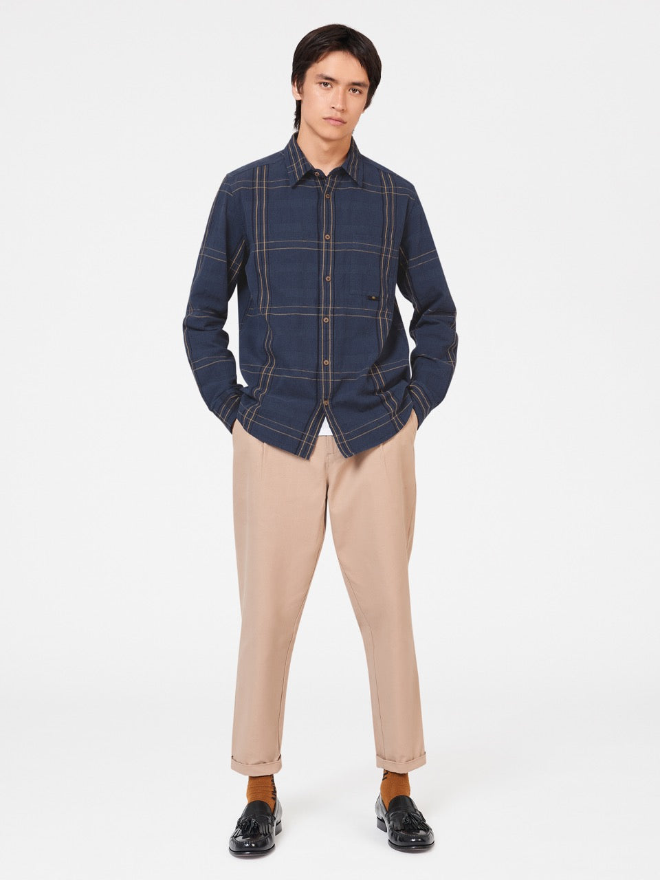 Ben Sherman B by Ben Sherman Indigo Check Overhemd Indigo | ELDR-81764