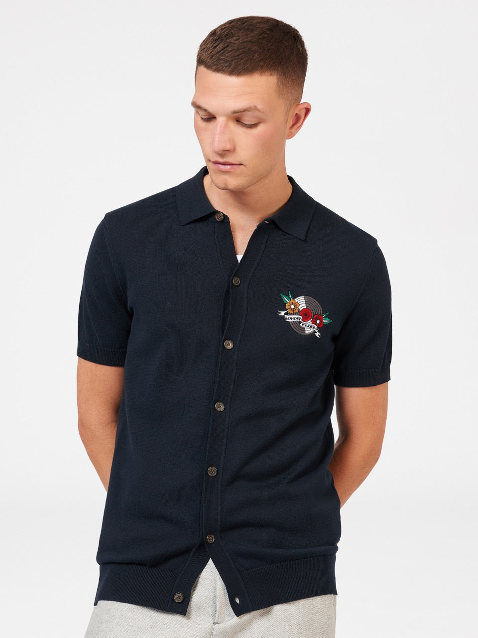 Ben Sherman B by Ben Sherman London Rebels Polo Hals Trui Donkerblauw | AUVO-15842