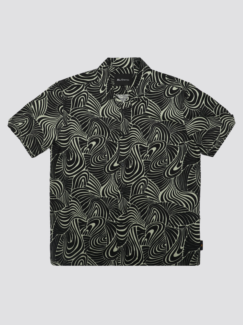 Ben Sherman B by Ben Sherman Psychedelic Swirl Print Overhemd Mintgroen | WBOC-52741