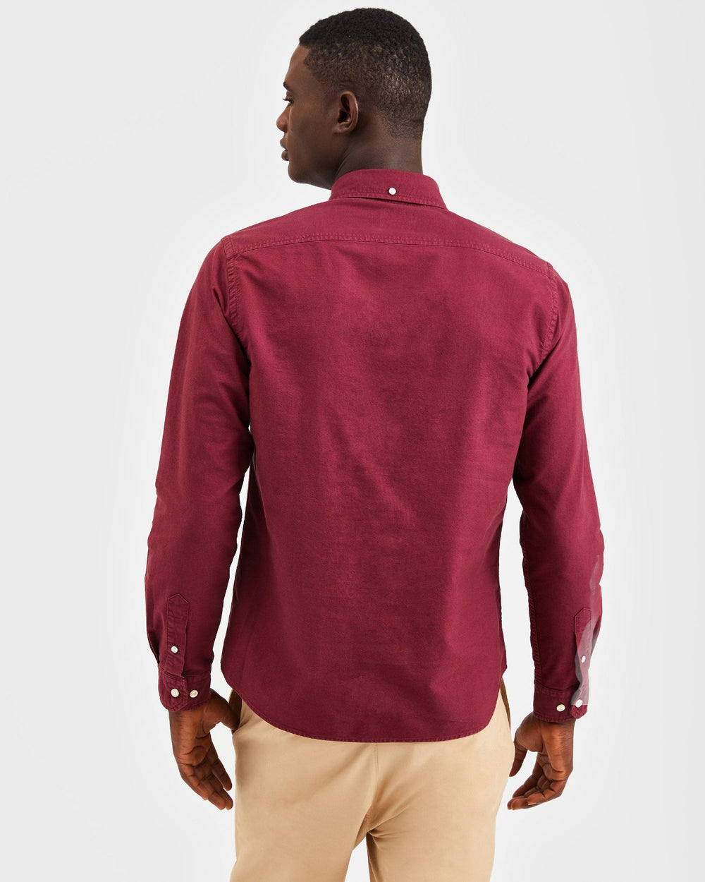 Ben Sherman Beatnik Oxford Garment Dye Overhemd Bordeaux | PYXI-67205