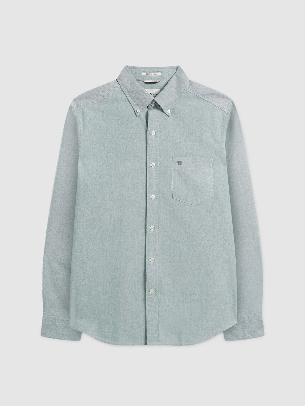 Ben Sherman Beatnik Wash Long-Sleeve Overhemd Groen | HVZI-57104