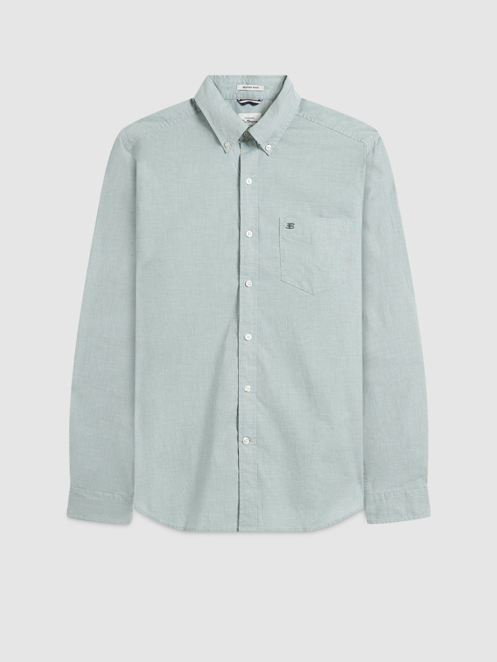 Ben Sherman Brighton Oxford Organic Green Overhemd Groen | NVQB-46802