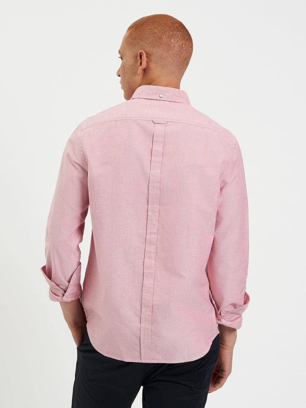 Ben Sherman Brighton Oxford Organic Overhemd Lichtrood | HWNF-20158