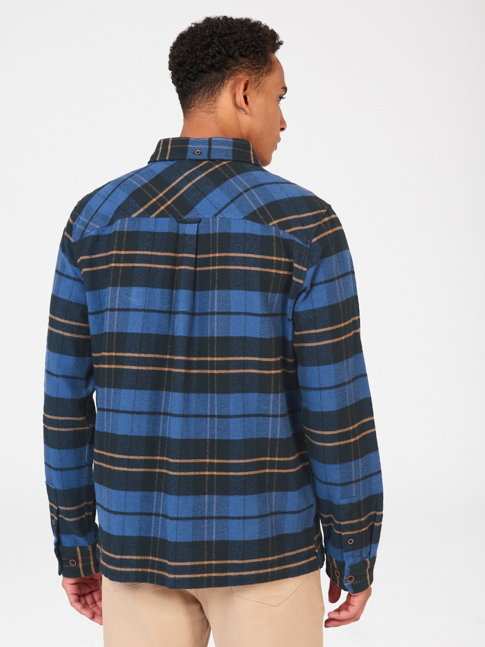 Ben Sherman Brushed Ivy Check Overhemd Blauw | UNGW-56783