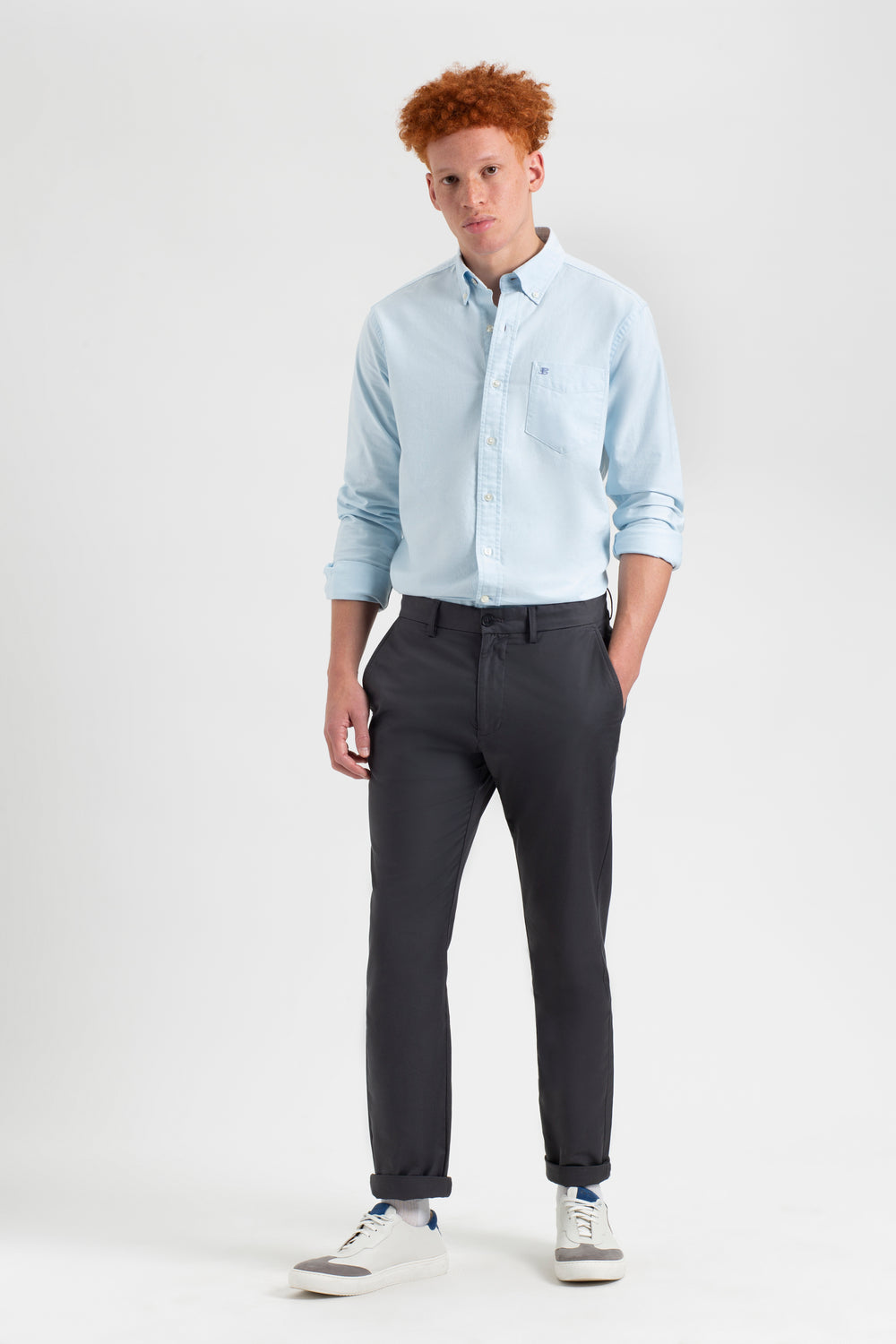 Ben Sherman Everyday Slim Fit Chino Broek Grijs | DSUH-12758