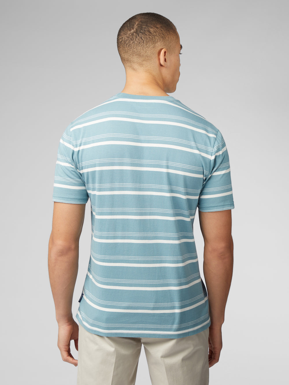 Ben Sherman Fine Stripe T-Shirt Blauw | DEQY-02147