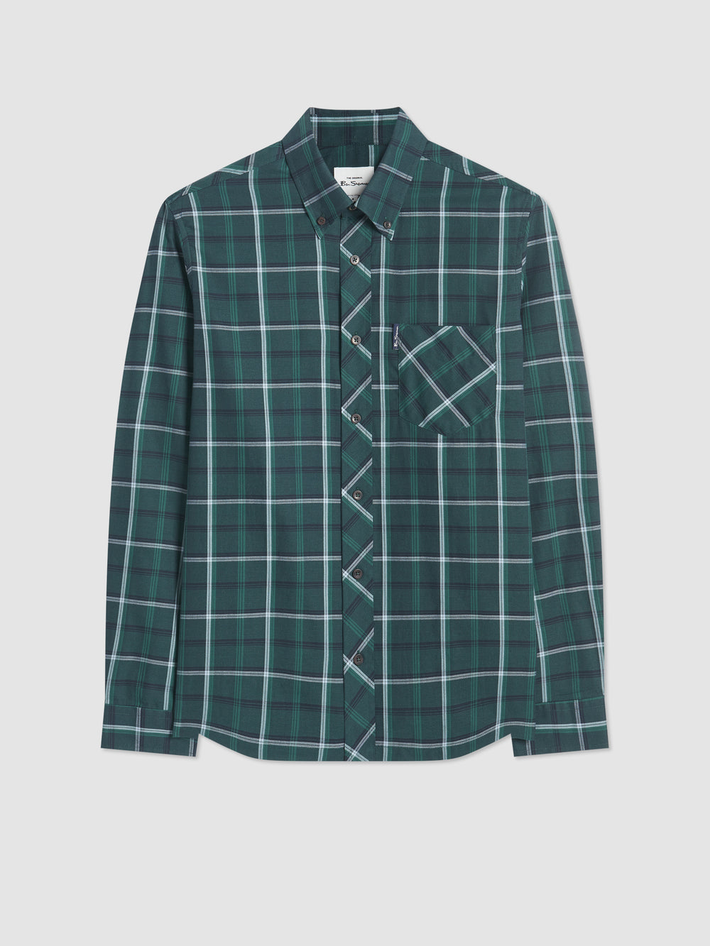 Ben Sherman Grid Check Overhemd Groen | WBHE-85190