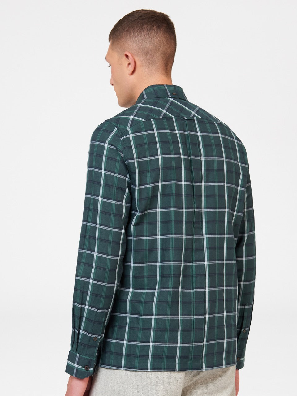 Ben Sherman Grid Check Overhemd Groen | WBHE-85190