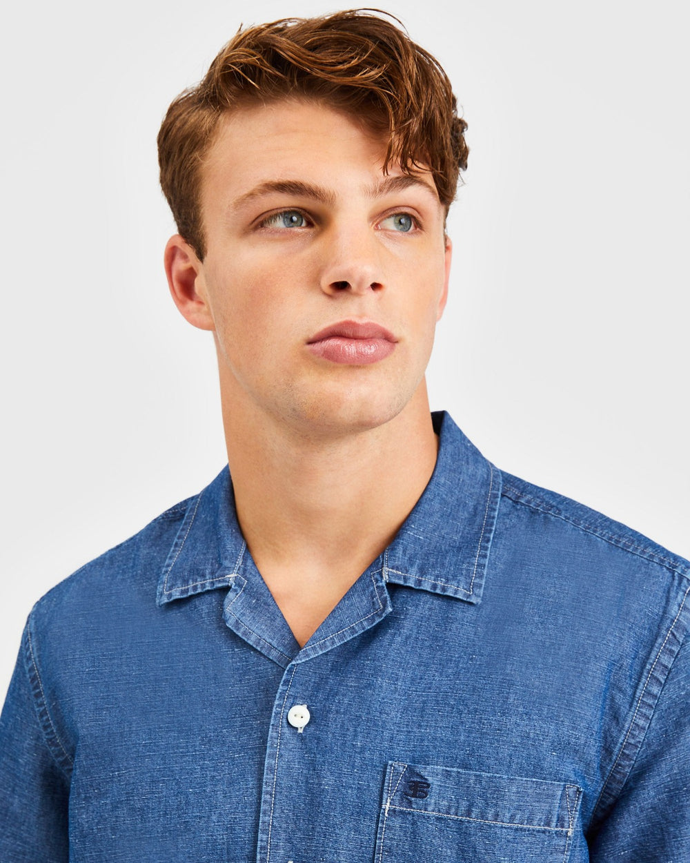 Ben Sherman Hastings Garment Dye Chambray Overhemd Indigo | PHDN-06257