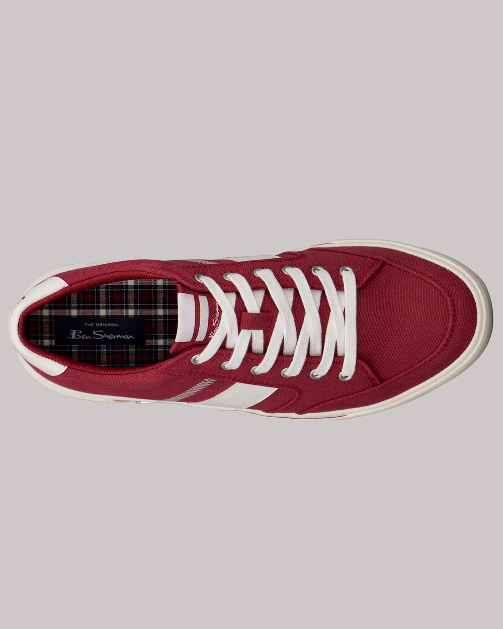 Ben Sherman Hawthorn Sneakers Rood Wit | VWFM-79254