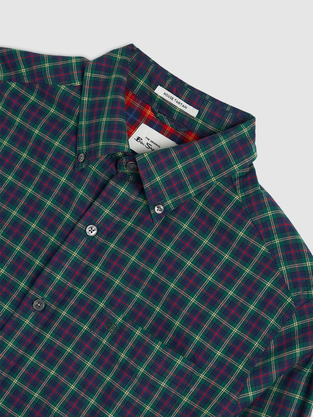 Ben Sherman House Tartan Twill Overhemd Groen | VITG-03415