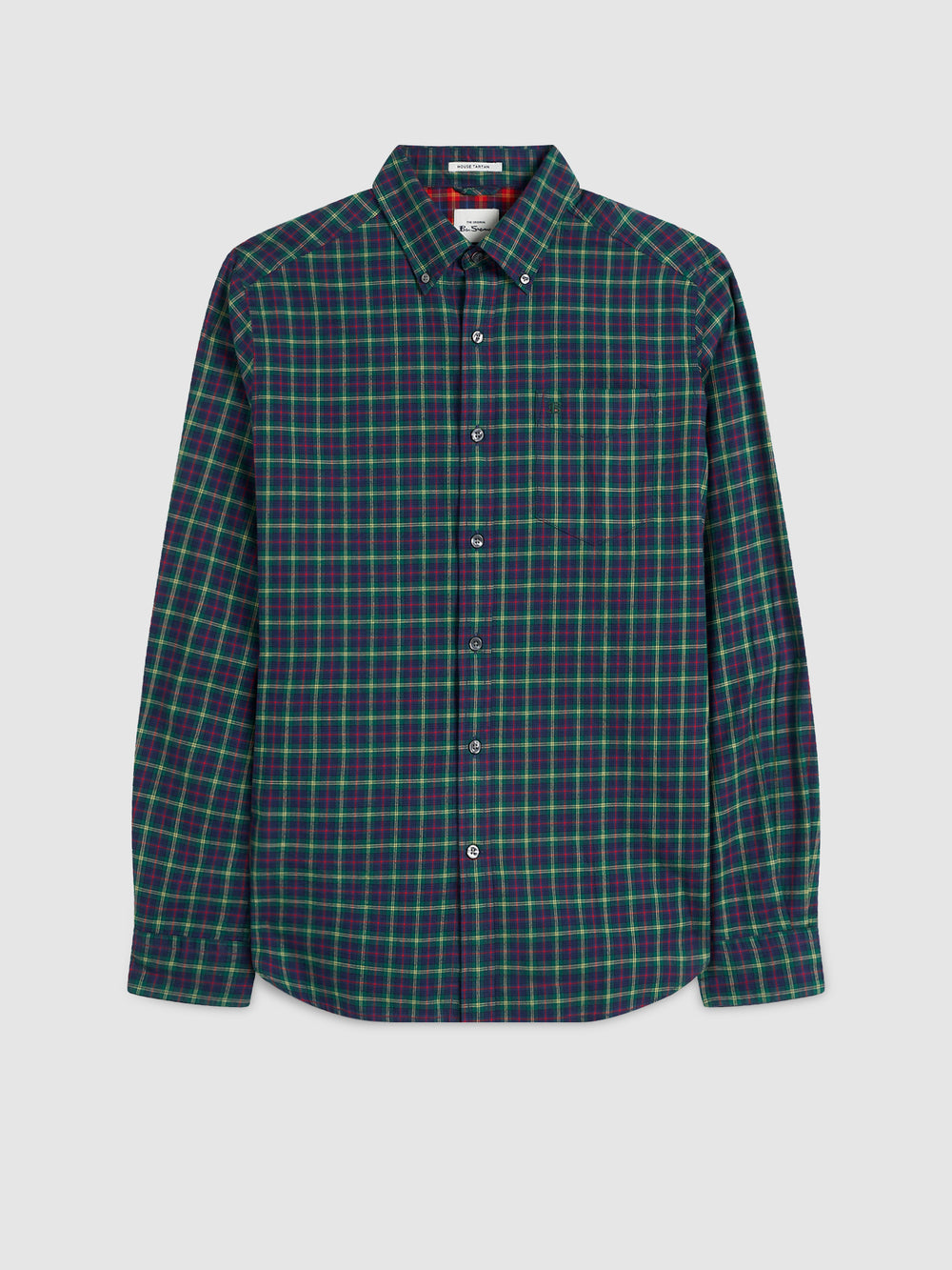 Ben Sherman House Tartan Twill Overhemd Groen | VITG-03415