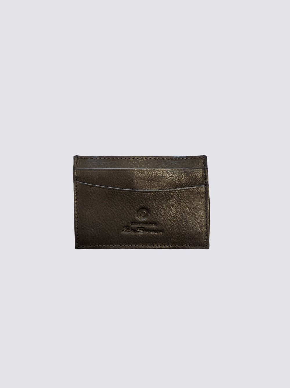 Ben Sherman Koki Leather Card Holder Portefeuille Bruin | EHAO-35607