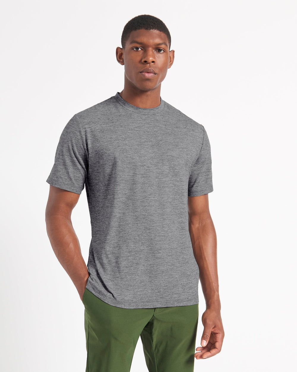 Ben Sherman Performance Stretch Marl T-Shirt Grijs | KYQV-63970