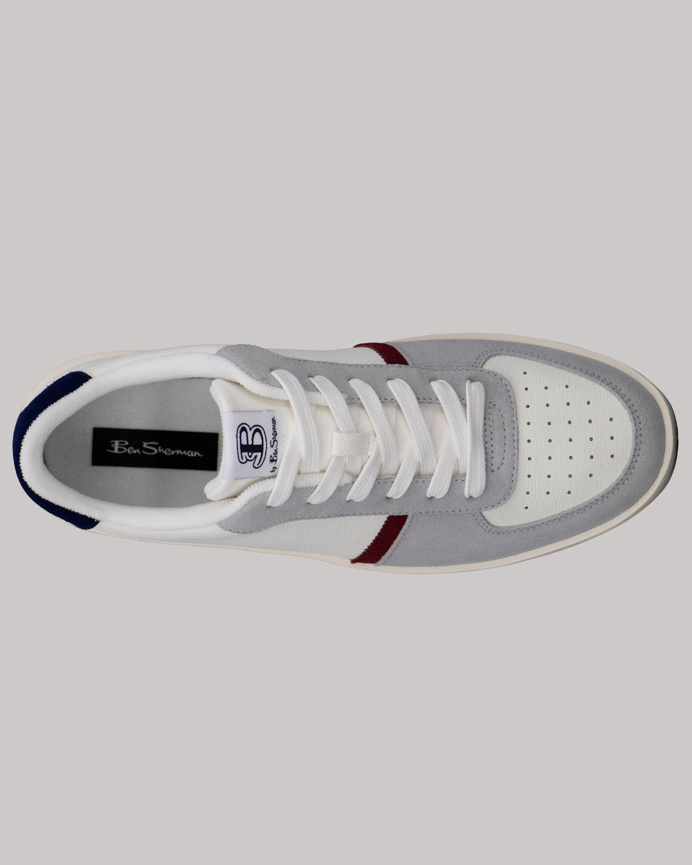 Ben Sherman Richmond Sneakers Wit Donkerblauw | BSAG-14586