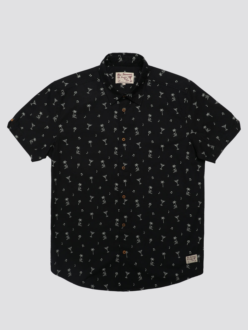 Ben Sherman Scattered Overhemd Zwart | RBJH-03826