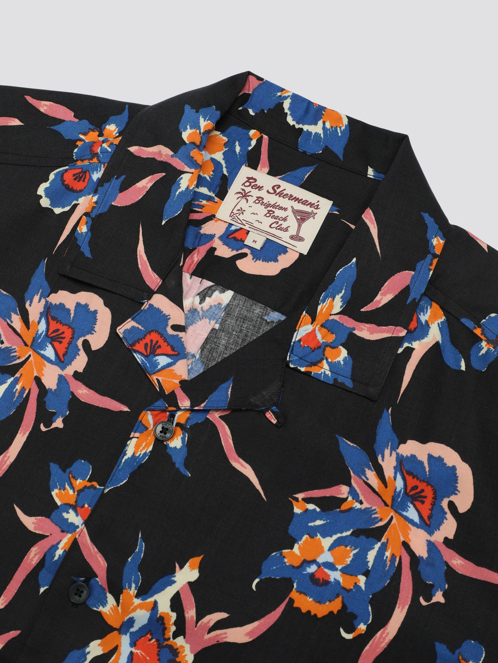 Ben Sherman Signature Botanical Print Overhemd Zwart | LNPK-35274