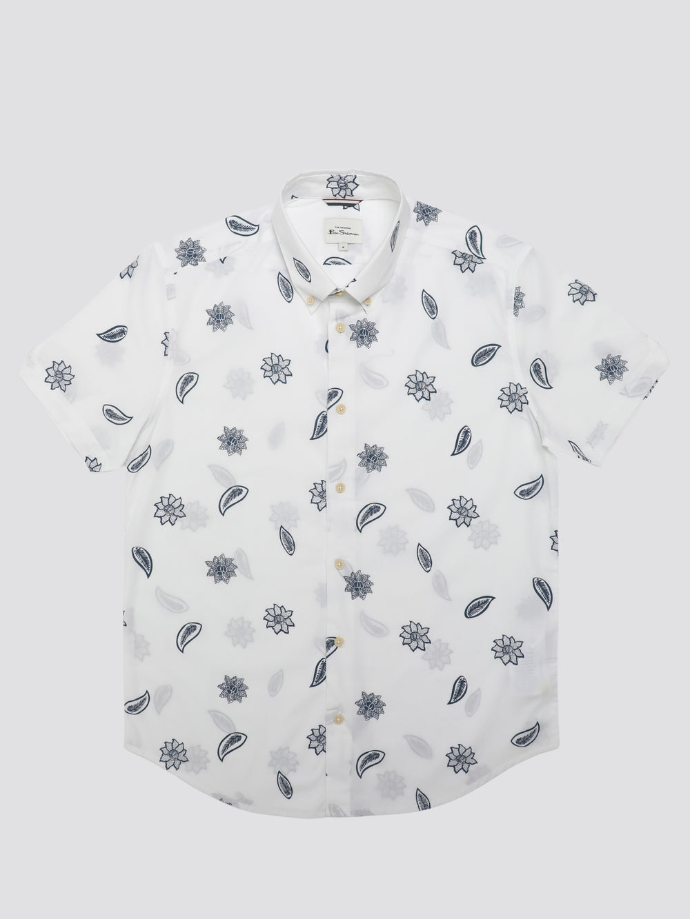 Ben Sherman Signature Floral Overhemd Wit | IJNT-48536