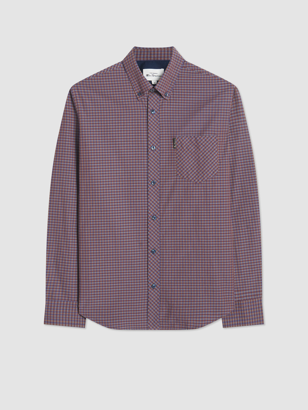 Ben Sherman Signature Gingham Long-Sleeve Overhemd Paars | AOZL-20983