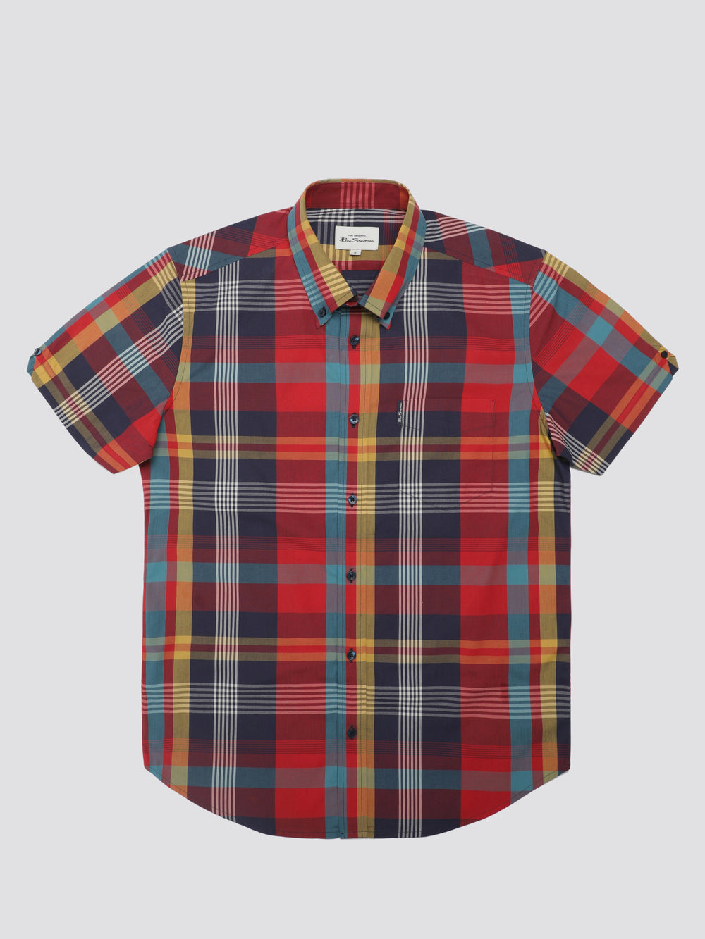 Ben Sherman Signature Large Madras Check Overhemd Rood | OEPC-76940