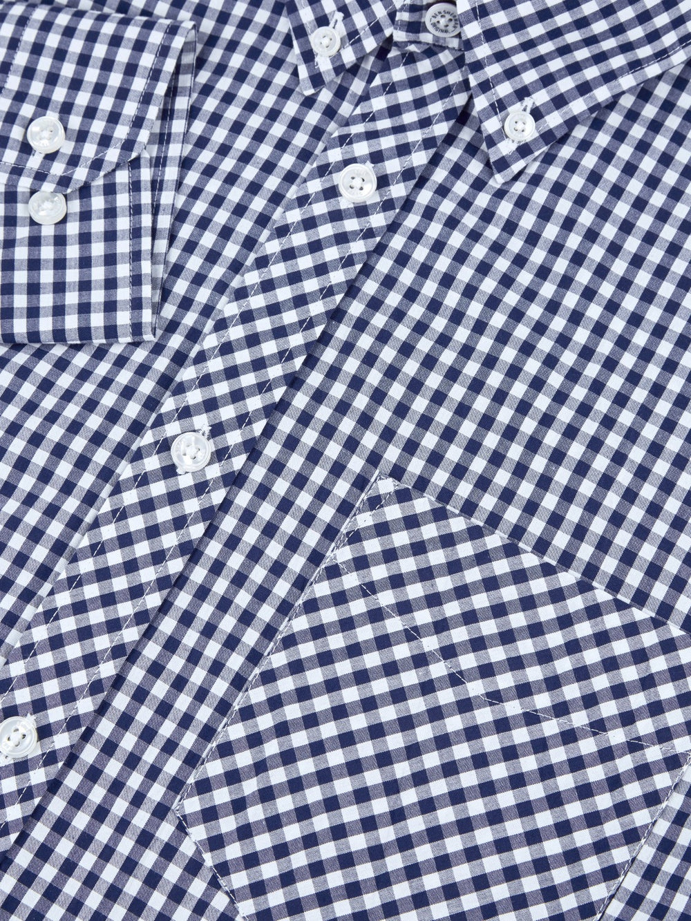 Ben Sherman Signature Long-Sleeve Gingham Overhemd Donkerblauw | IAQC-40129