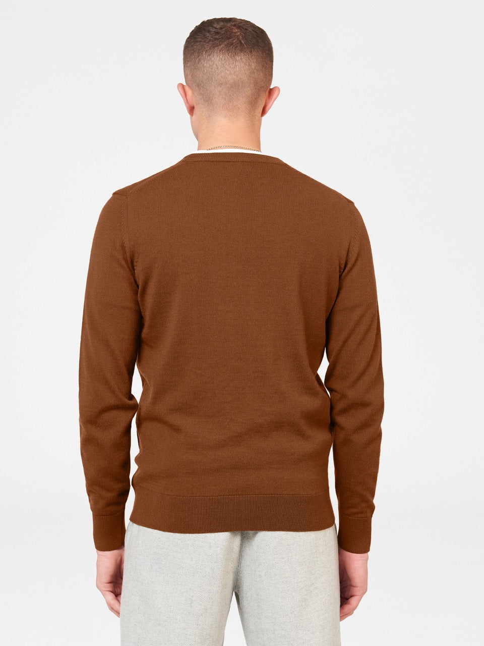 Ben Sherman Signature Merino Crewneck Gebreide Kleding Bruin | HYMX-63280