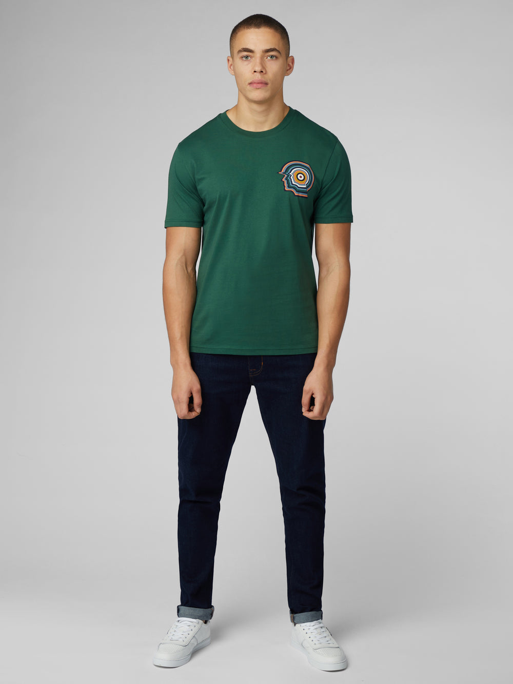 Ben Sherman Signature Mod Head T-Shirt Groen | FTKN-15203