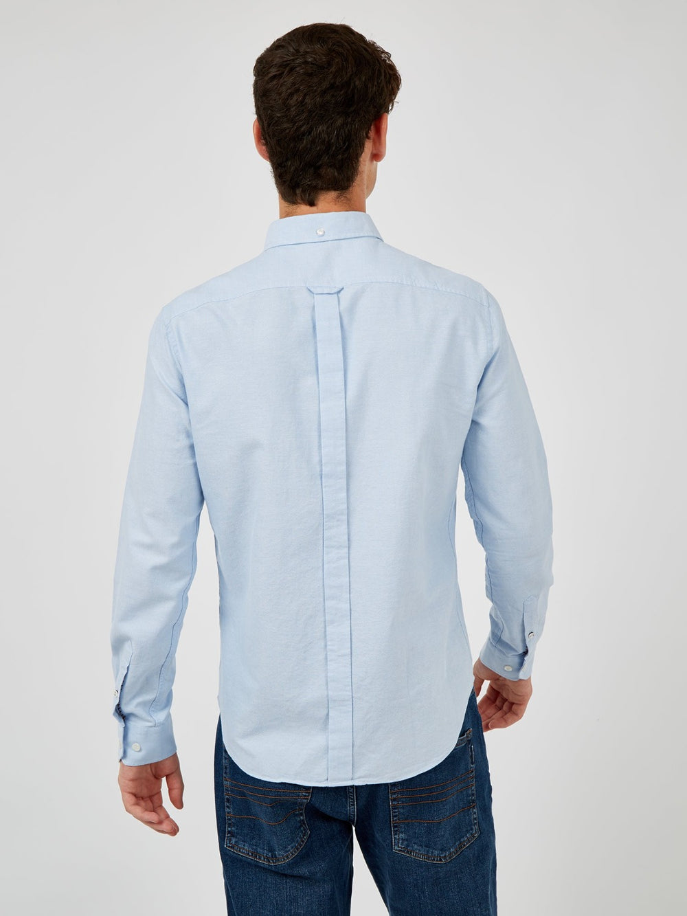 Ben Sherman Signature Organic Long-Sleeve Oxford Overhemd Blauw | PCFA-75406