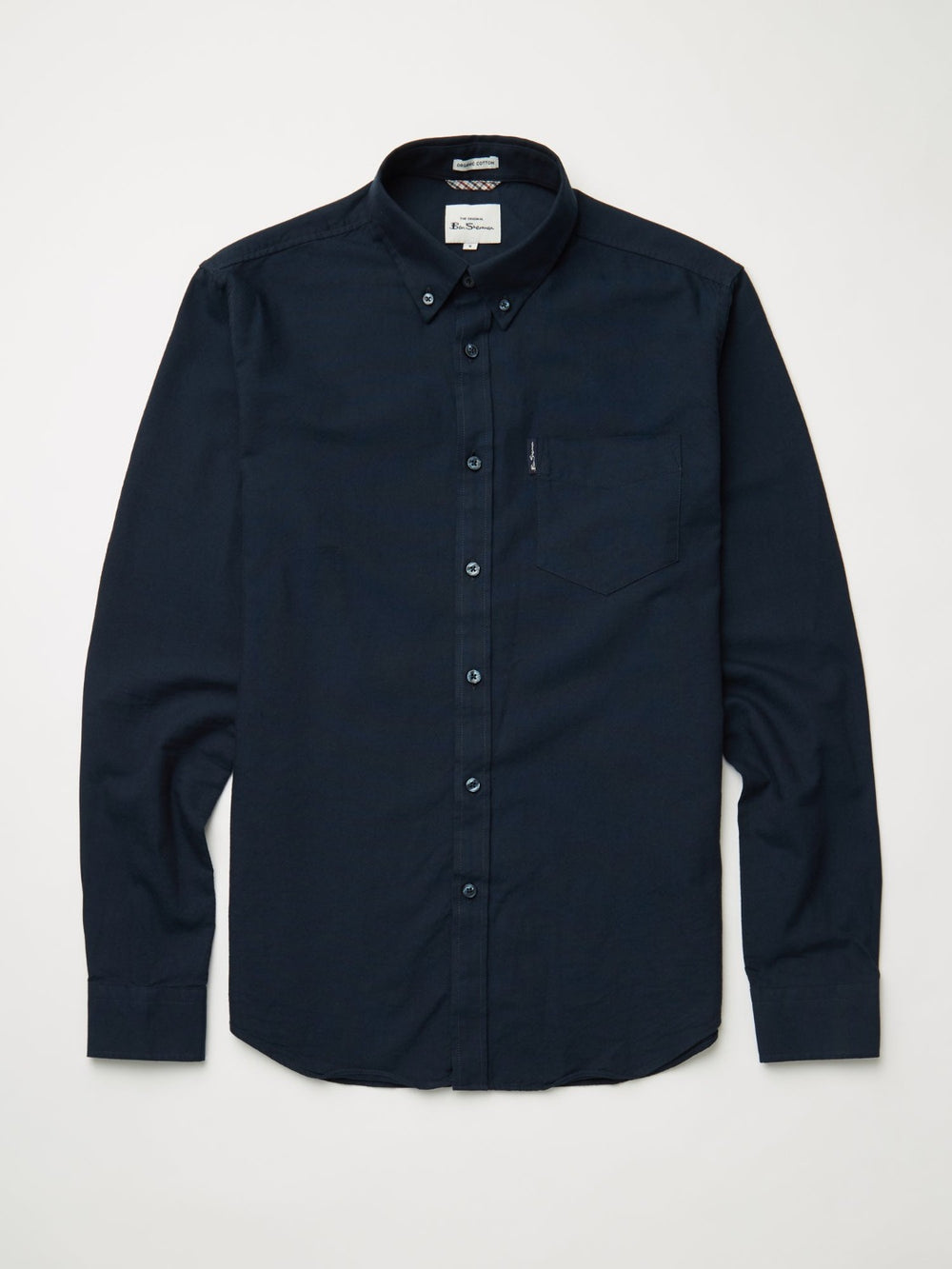 Ben Sherman Signature Organic Oxford Overhemd Donkerblauw | CBTU-67540