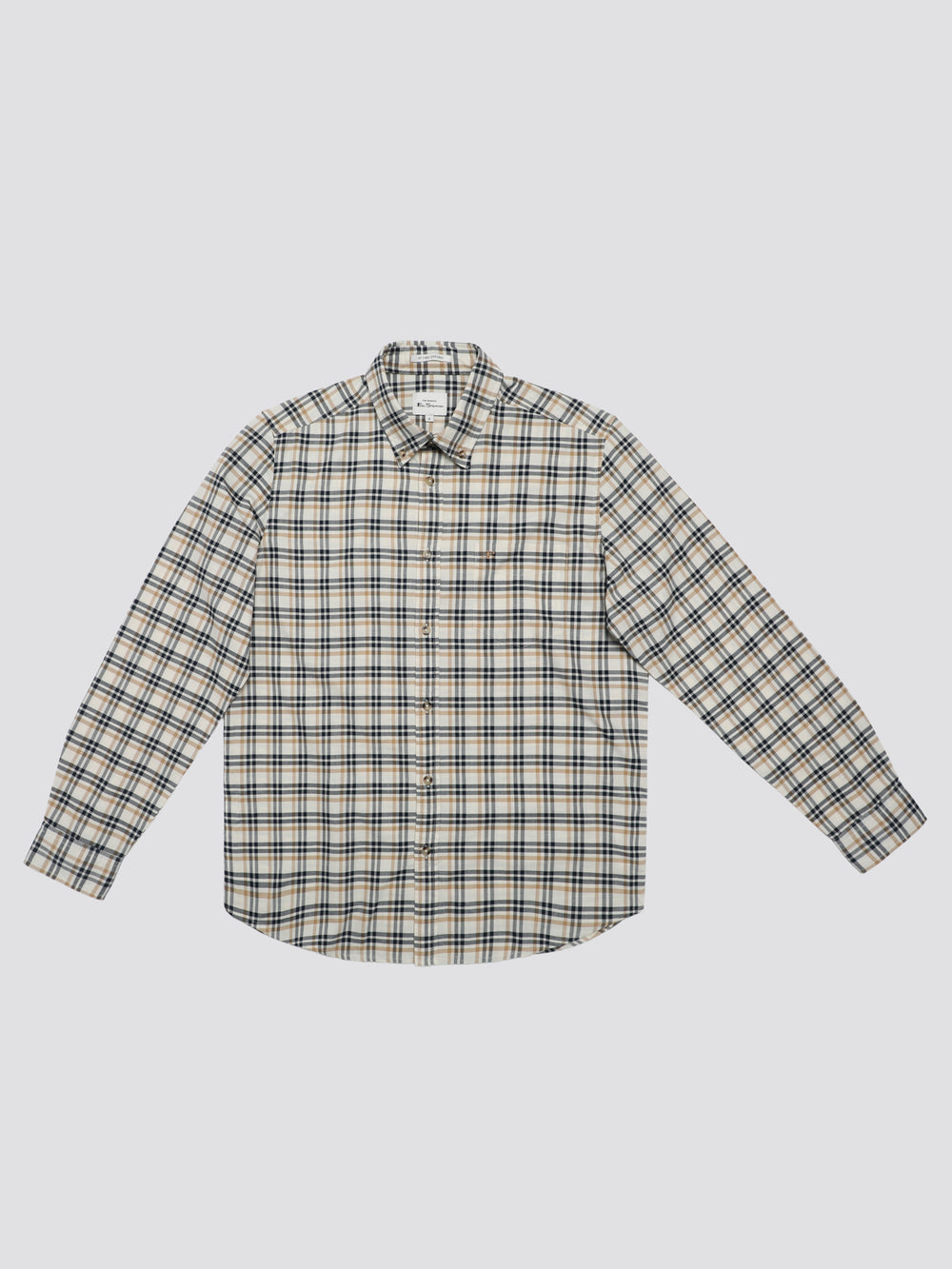 Ben Sherman Signature Oxford Check Overhemd Wit | RGNO-83425