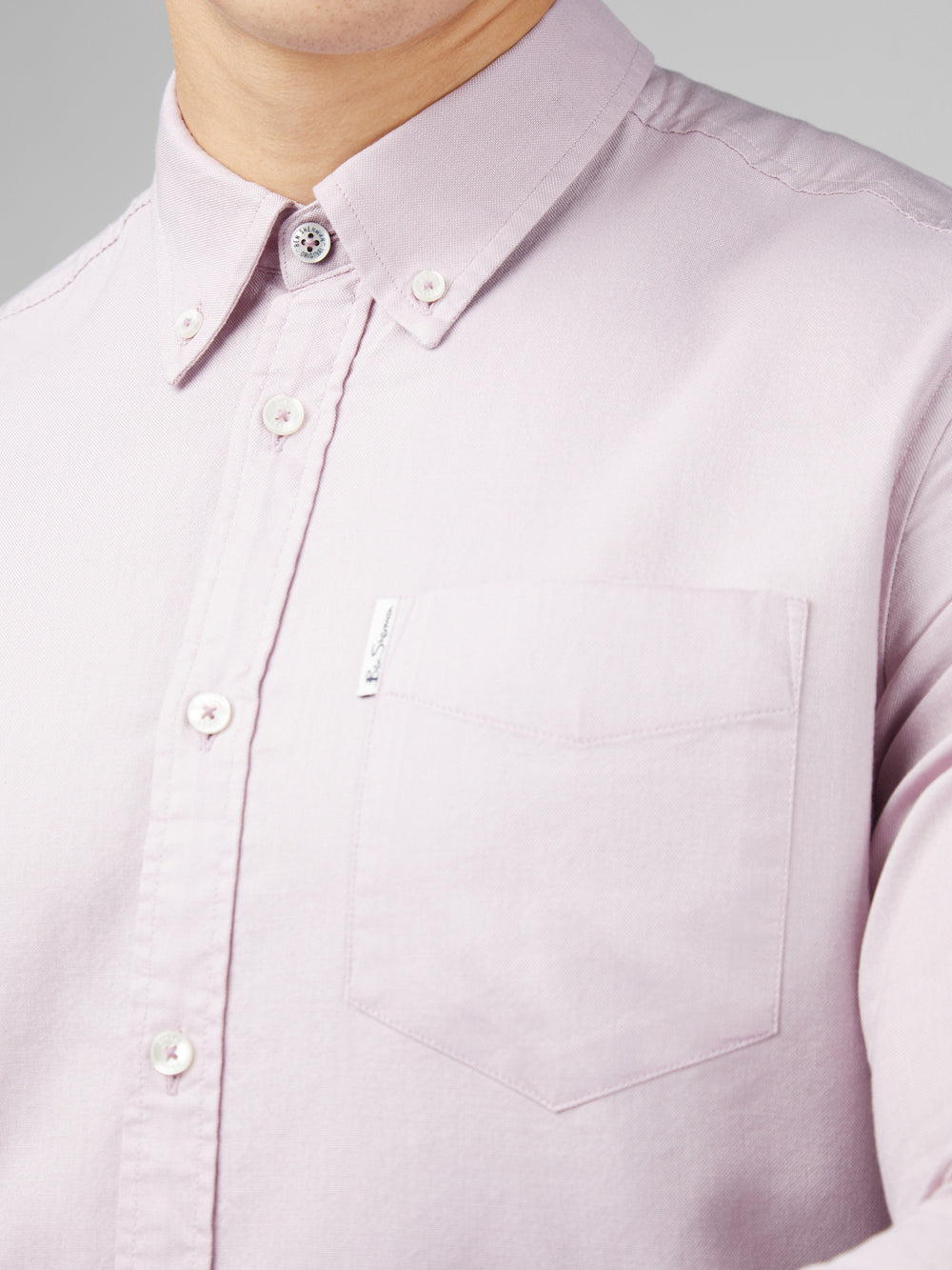 Ben Sherman Signature Oxford Long Sleeve Overhemd Paars | MVQD-69215