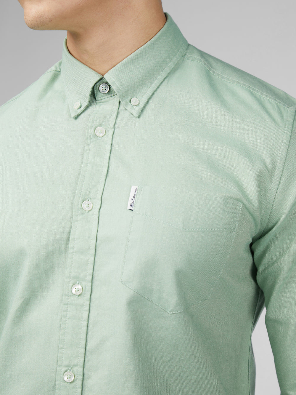 Ben Sherman Signature Oxford Overhemd Groen | HBLX-62715