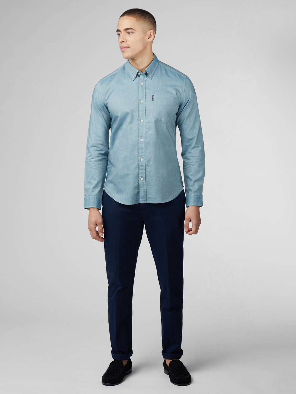 Ben Sherman Signature Oxford Overhemd Turquoise | HRXZ-23908