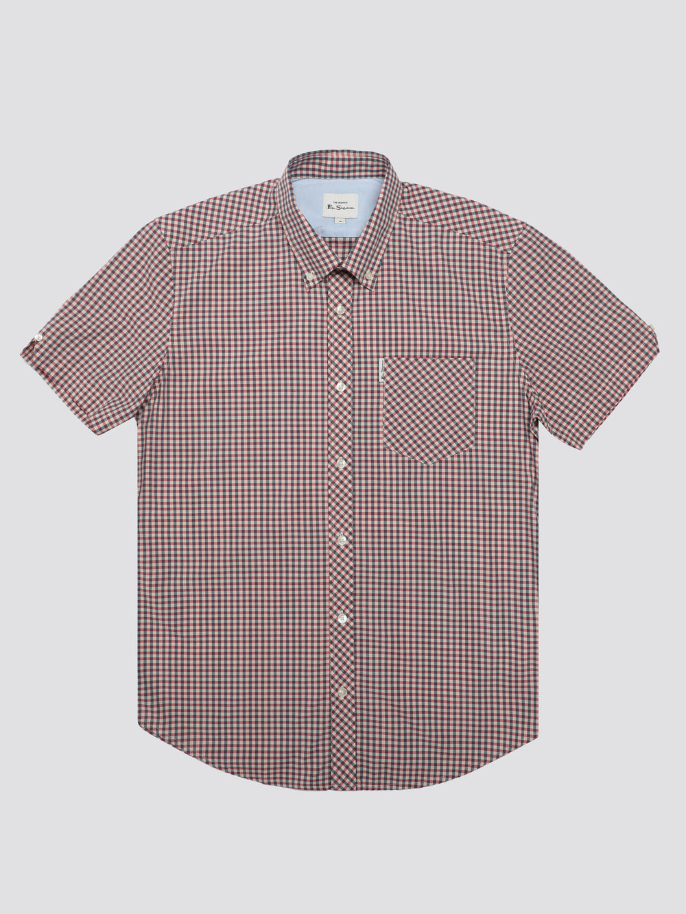 Ben Sherman Signature Short Sleeve Gingham Overhemd Rood Wit | EOIW-18640