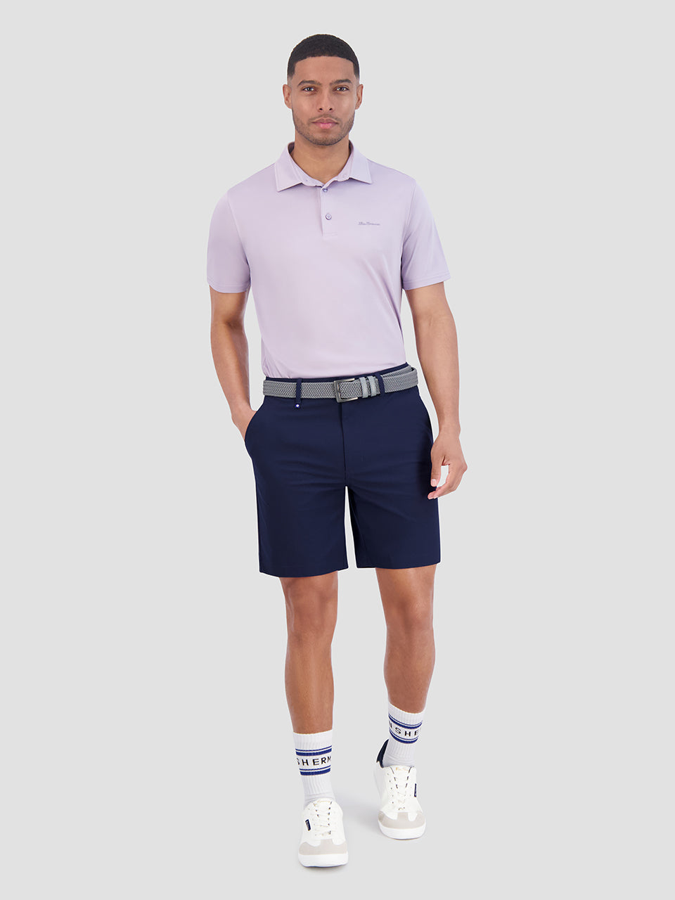 Ben Sherman Solid Air Pique Sports Fit Poloshirt Paars | PQME-02451