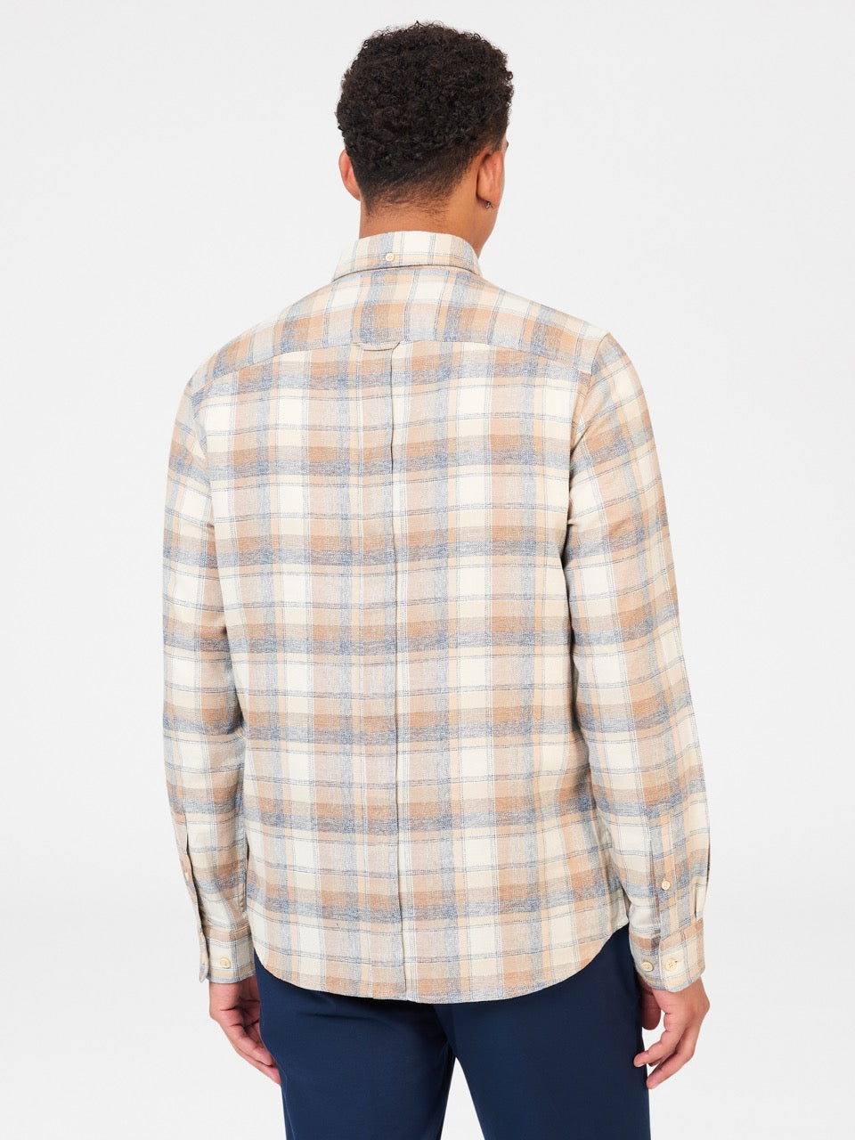 Ben Sherman Twisted Yarn Check Overhemd Bruin | IQSZ-26378